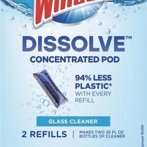 Windex Dissolve Concentrated Pod Glass Cleaner - Blue - 5 packs